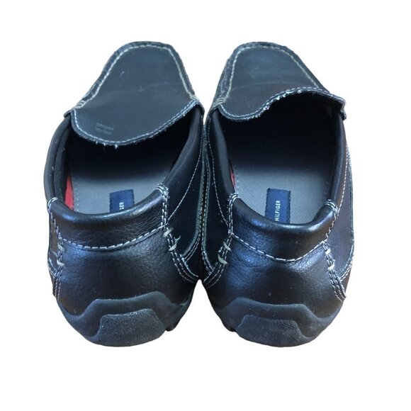 Tommy Hilfiger Mens Size 9 EUR 42 Dathan Black Driving Moccasins Shoes Loafers - Picture 9 of 10